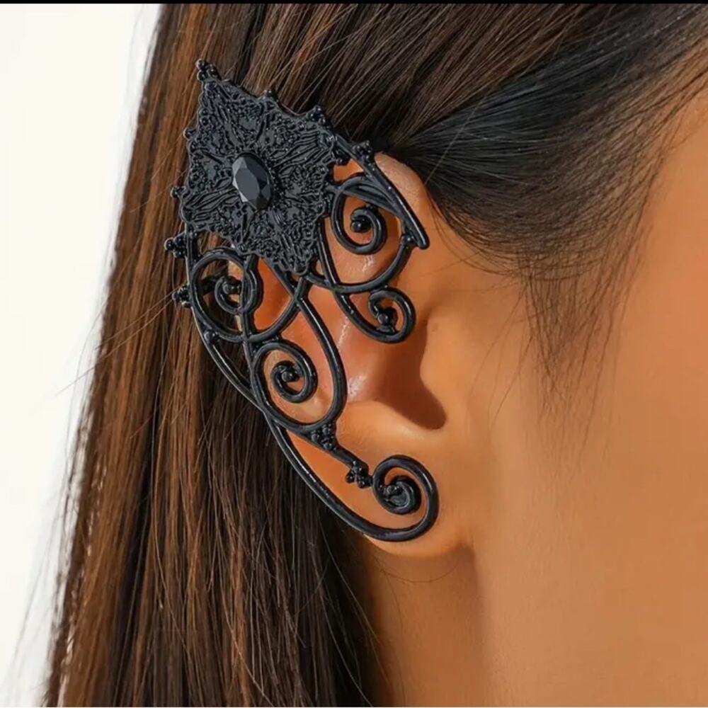 Ear cuff / earring 2pc set fairy elf costume gothic cosplay metal